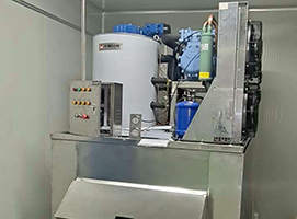 3噸不銹鋼片冰機交付四川遂寧某食品廠使用