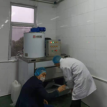 1噸鱗片制冰機(jī)交付浙江嘉興某食品加工廠