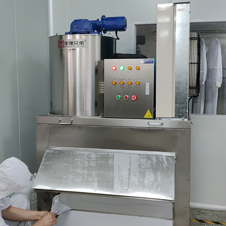 1噸片冰機全不銹鋼交付湖南某食品廠