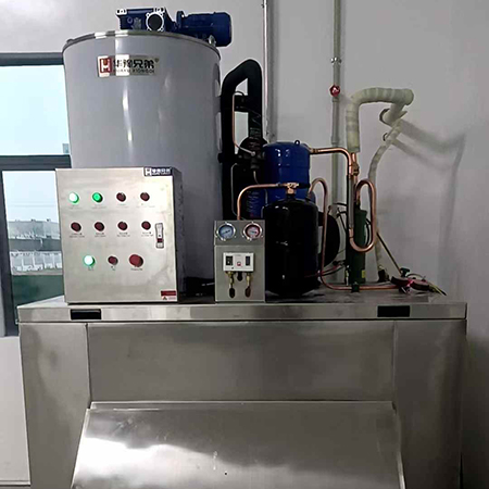 3噸風冷分體片冰機交付江蘇鹽城食品廠