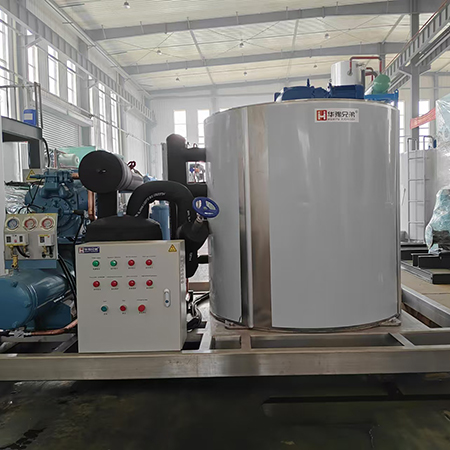 5噸片冰機即將打包發往江蘇某面點加工廠